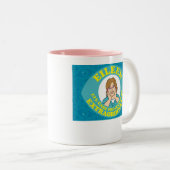 Eileen "En ik dacht dat ik vroeg was!" KoffieMok Tweekleurige Koffiemok (Voorkant rechts)