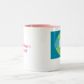 Eileen "En ik dacht dat ik vroeg was!" KoffieMok Tweekleurige Koffiemok (Center)