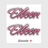 Eileen faded pink Aufkleber Sticker Stickerset (Vel)