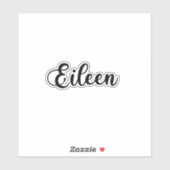 Eileen Name - Handgeschreven kalligrafie Sticker (Vel)