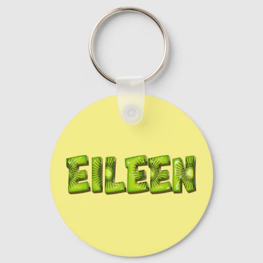 Eileen Name Kiwi Design Schlüsselanhänger Sleutelhanger (Voorkant)