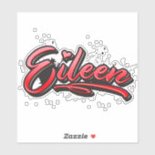 Eileen red Heart Graffiti Aufkleber Sticker (Vel)