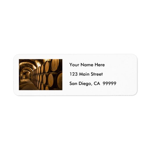 Eiley van de vaten bij de Winne Etiket (Voorkant)