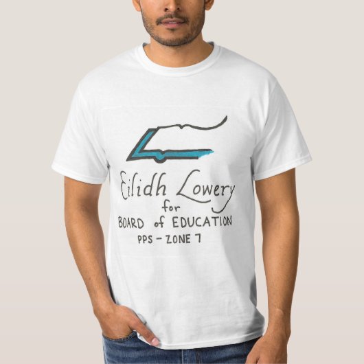 Eilidh Lowery for Board of Education T-shirt (Voorkant)