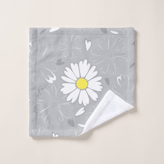 Eilin's Daisy Flower Bad Handdoek (Wasdoekje)
