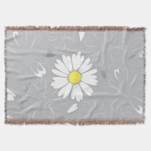 Eilin's Daisy Flower Deken (Voorkant)