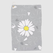 Eilin's Daisy Flower Golfhanddoek (Voorkant)