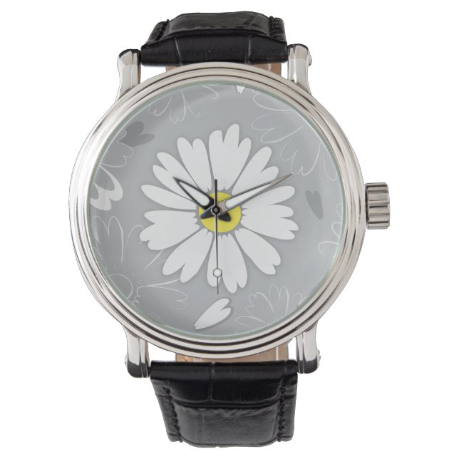 Eilin's Daisy Flower Horloge (Voorkant)