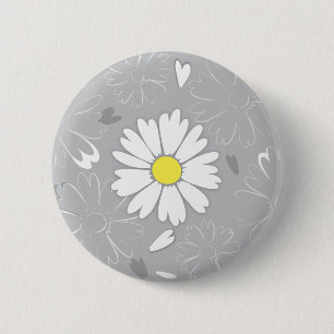 Eilin's Daisy Flower Ronde Button 5,7 Cm