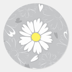 Eilin's Daisy Flower Ronde Sticker