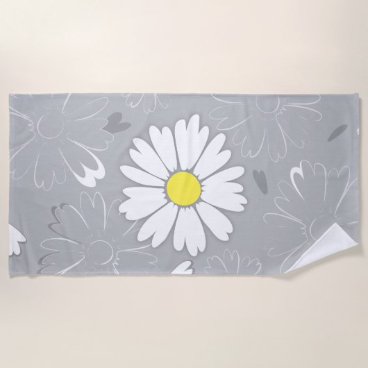 Eilin's Daisy Flower Strandlaken (Voorkant)