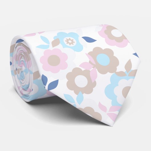 Eilins Spring Flowers 3 Stropdas (Opgerold)