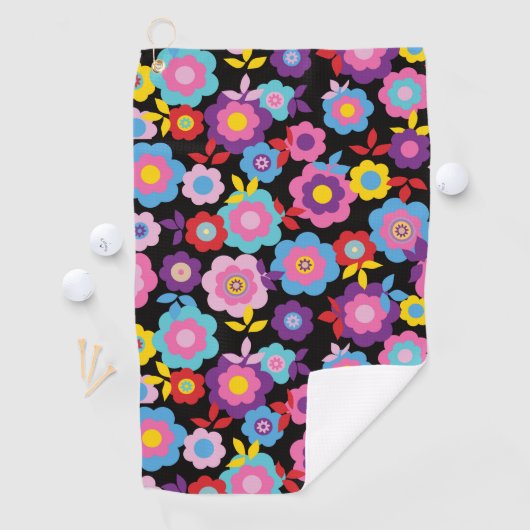 Eilin's Spring Flowers Golfhanddoek (Insitu)