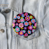 Eilin's Spring Flowers Ronde Button 4,0 Cm (In situ)