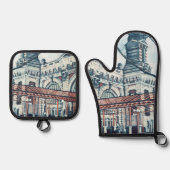 Eills Island Ovenwant & Pannenlap Set (Voorkant)