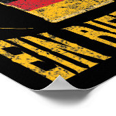 Ein Bier Bitte German Flag One Beer alsjeblieft Poster (Hoek)