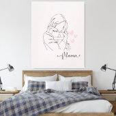 Ein danke an alle mamas canvas afdruk (Insitu (Slaapkamer))