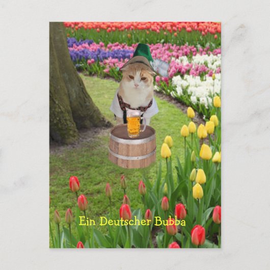 Ein Deutscher Bubba Briefkaart (Voorkant)