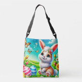 Ein glücklicher Hase Crossbody Tas (Achterkant)