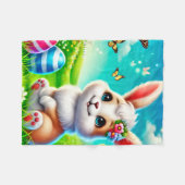 Ein glücklicher Hase Fleece Deken (Voorkant (Horizontaal))