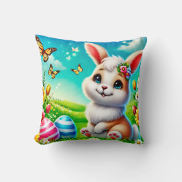 Ein glücklicher Hase Kussen