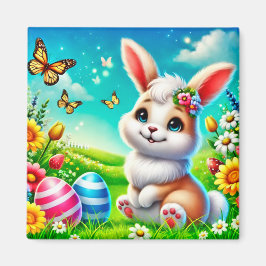 Ein glücklicher Hase Magneet