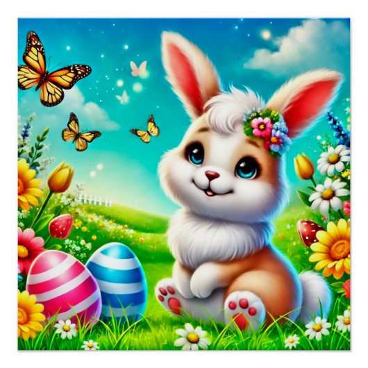 Ein glücklicher Hase Perfect Poster (Voorkant)