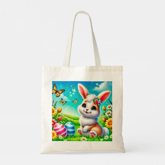 Ein glücklicher Hase Tote Bag (Achterkant)