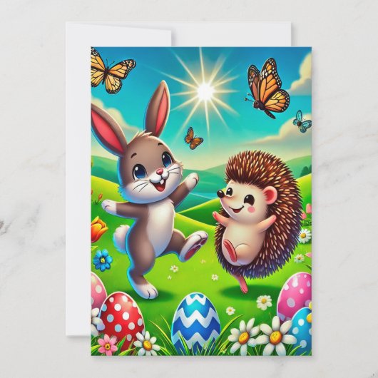 Ein glücklicher Hase und Igel Save The Date (Voorkant)