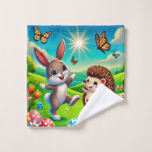 Ein glücklicher Hase und Igel