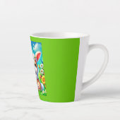 Ein glücklicher Hasse Latte Mok (Rechts)