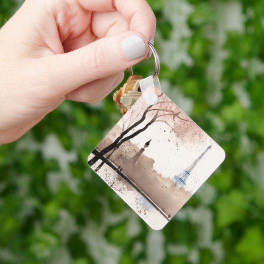 Ein Hauch von Paris - Aquarell -  Sleutelhanger (Hand)