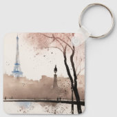 Ein Hauch von Paris - Aquarell -  Sleutelhanger (Achterkant)