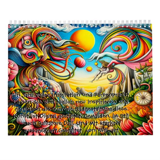 Ein Jahr in Farbenpracht Kalender (Achterkant)