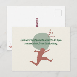 Ein klarer Kopf Briefkaart