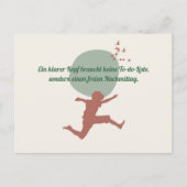 Ein klarer Kopf Briefkaart (Voorkant)