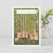 Ein Kleines Haeschen Baby Party Einladung Kaart (Staand voorkant)