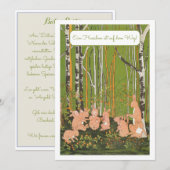 Ein Kleines Haeschen Baby Party Einladung Kaart (Voorkant / Achterkant)