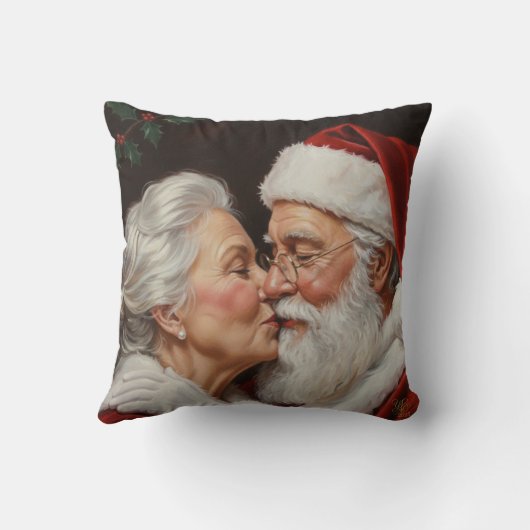 Ein Kuss vom Weihnachtsmann Kussen (Achterkant)