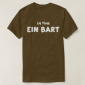 Ein Mann Ein Bart Beard T-shirt (Design voorkant)