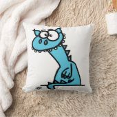 Ein niedlicher Drache in blau Kussen (Deken)
