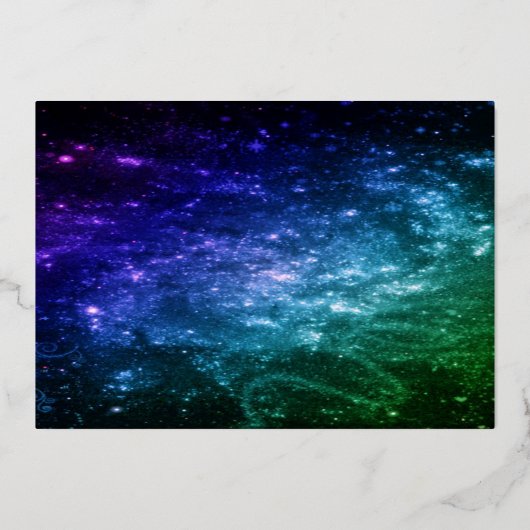 Ein Od Milvado 5"x7" Hebrew Gold Foil Plaque Card Folie Uitnodiging (Achterkant)