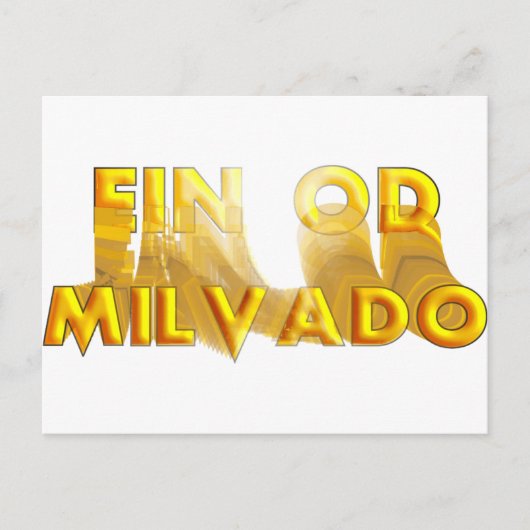 Ein Od Milvado Briefkaart (Voorkant)