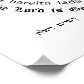 Ein Od Milvado Circular Text Hebrew English Print (Hoek)