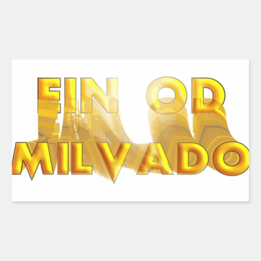 Ein Od Milvado Rechthoekige Sticker (Voorkant)