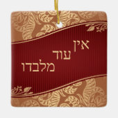 Ein Od Milvado Rich Brocade Gold Leaves Keramisch Ornament (Voorkant)