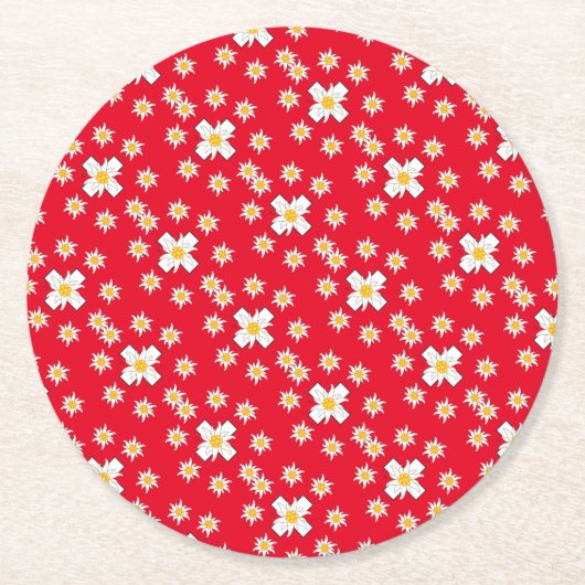 Ein Pappuntersetzer für echte schweizer Patrioten Ronde Kartonnen Onderzetter (Voorkant)