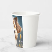 Ein süßer Hund mit Goldschmuck Papieren Bekers (Links)