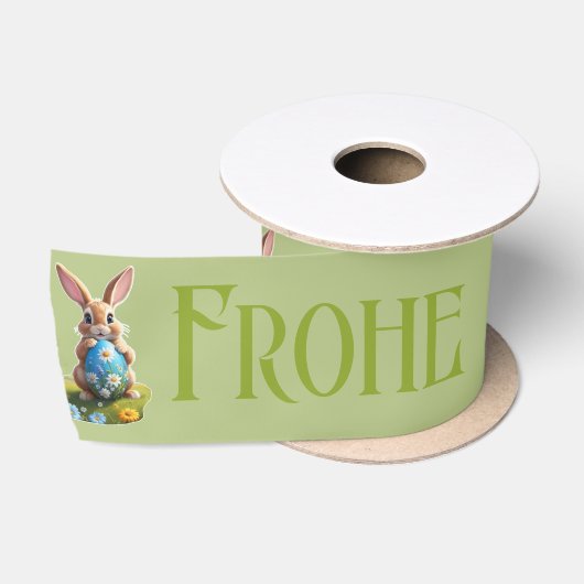 Ein süßer Osterhase mit Osterei - Satijnen Lint (Spoel)