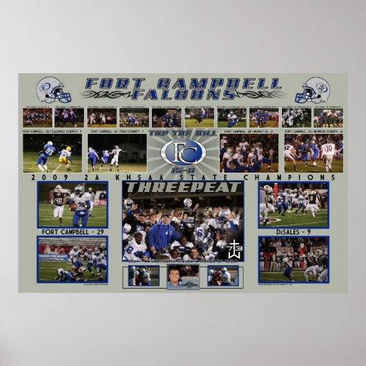 Eind 2009 FC Falcons-Poster van seizoen Poster (Voorkant)